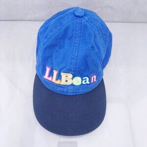 LL Bean Kids Hat Baseball Mens Blue Adjustable Strapback OSFA